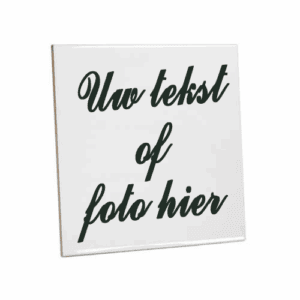 Gepersonaliseerd tegeltje 10,8 x 10,8 cm