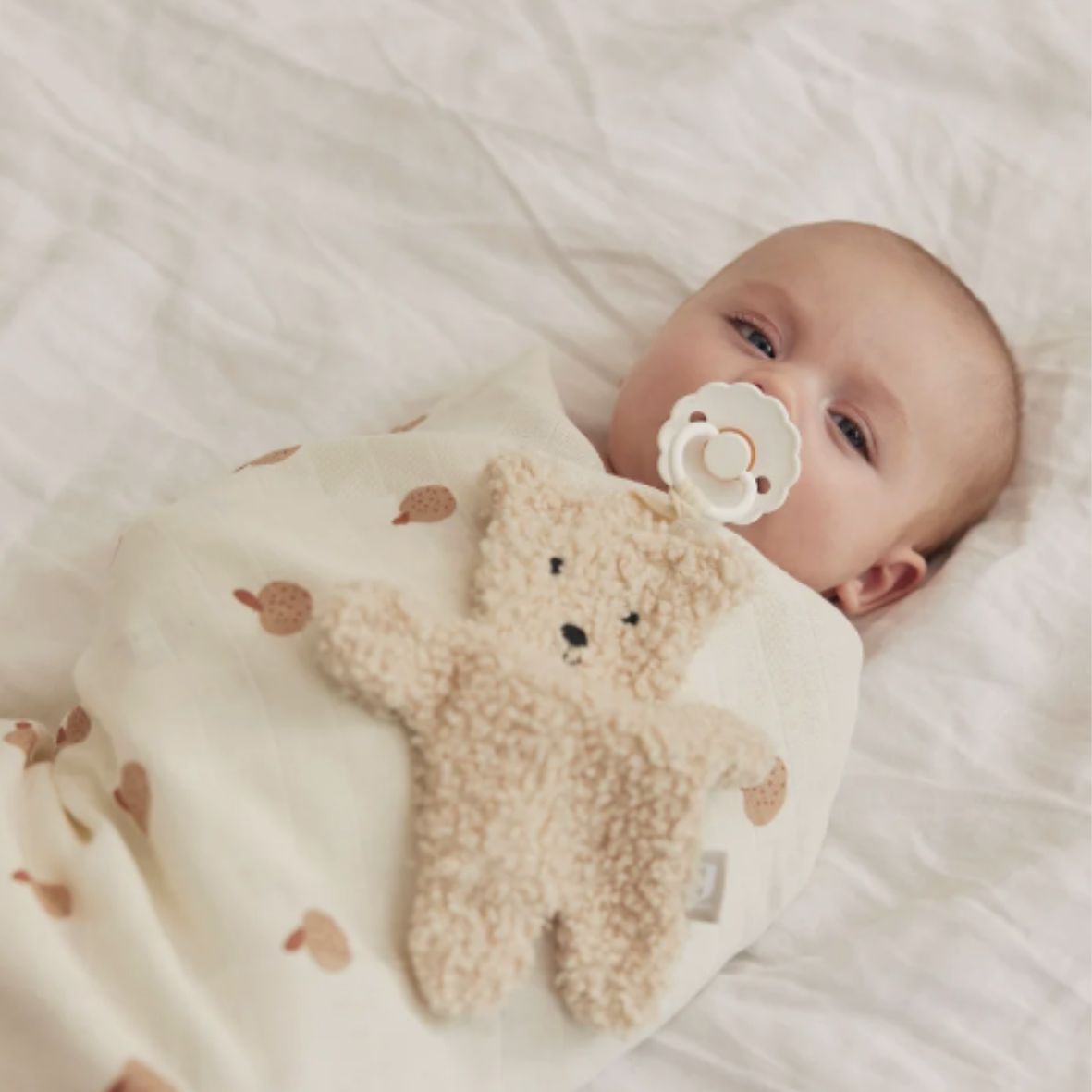 speendoekje teddy bear naturel