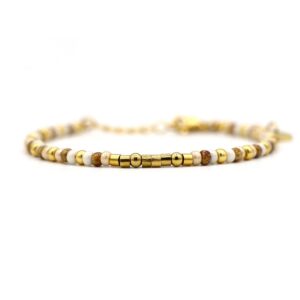 Morse code armband - Mama - goud