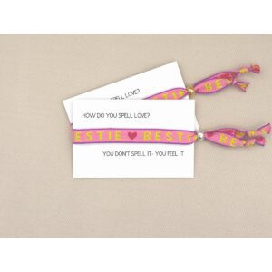 Lint armband - Bestie - zilver of goud