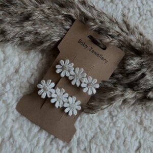 Haarspeldjes bloem - 2 alligator speldjes