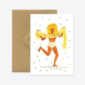 Let's go bananas - birthday card