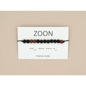 Morse code - Zoon - zwart/bruin