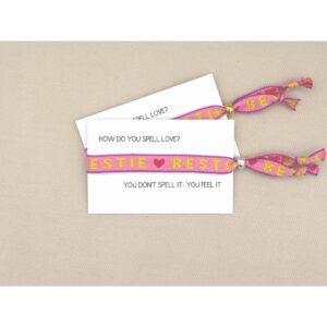 Lint armband - Bestie - zilver of goud