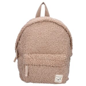 Teddy rugzak beige - gepersonaliseerd met naam