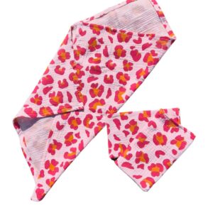 Set tetradoek en 2 washandjes - pink