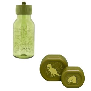 Combi- Deal: Mr. Dino Snackdoosjes + Daring dino tritan drinkfles 350 ml