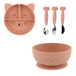 Combi-Deal: Mrs. Cat - Teller, Schüssel, Besteck