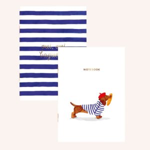Duo Oui Baguette- Pocket Notebook A6